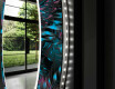 Espelho Decorativo Redondo Com Iluminação Led Para Casa De Banho - Fluo Tropic #11