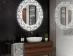 Espelho Decorativo Redondo Com Iluminação Led Para Casa De Banho - Industrial #2