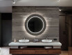 Espelho Decorativo Redondo Com Iluminação Led Para Casa De Banho - Microcircuit #12