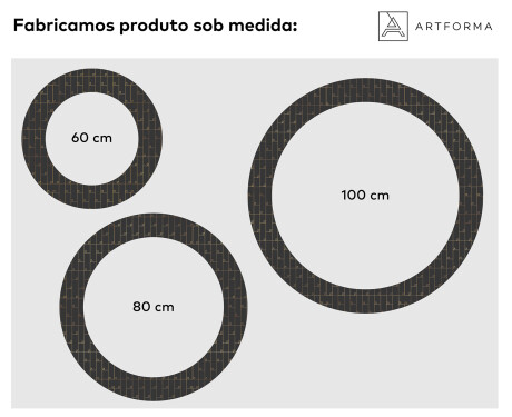 Espelho Decorativo Redondo Com Iluminação Led Para Casa De Banho - Microcircuit #2