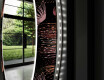 Espelho Decorativo Redondo Com Iluminação LED Para Sala De Estar - Dandelion #11
