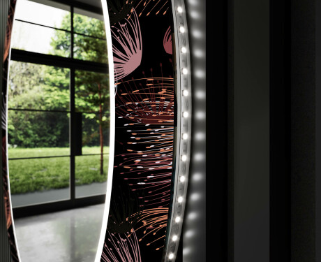 Espelho Decorativo Redondo Com Iluminação LED Para Sala De Estar - Dandelion #11