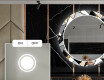 Espelho Decorativo Redondo Com Iluminação LED Para Sala De Jantar - Marble Pattern #4