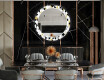Espelho Decorativo Redondo Com Iluminação LED Para Sala De Jantar - Geometric Patterns #12