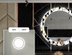 Espelho Decorativo Redondo Com Iluminação LED Para Sala De Jantar - Geometric Patterns #4