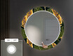Espelho Decorativo Redondo Com Iluminação LED Para O Corredor - Botanical Flowers #4