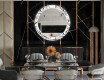 Espelho Decorativo Redondo Com Iluminação LED Para Sala De Jantar - Chamomile #12