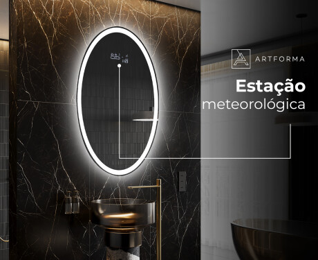 Espelho Para Casa De Banho Com Iluminação LED L227 #6