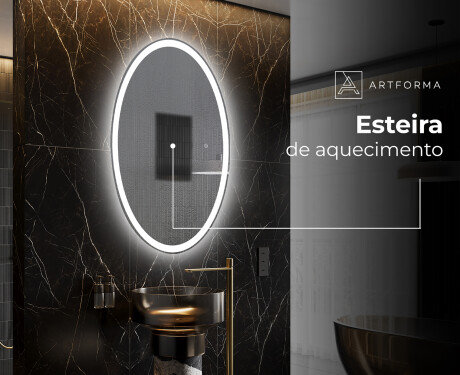 Espelho Para Casa De Banho Com Iluminação LED L227 #8