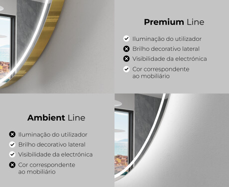 Espelho Para Casa De Banho Com Iluminação LED L228 #2