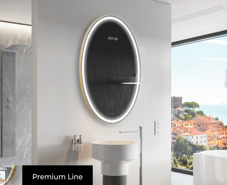 Espelho Para Casa De Banho Com Iluminação LED L228 #4