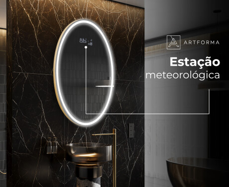 Espelho Para Casa De Banho Com Iluminação LED L228 #6