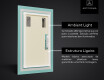 Vertical espelho com iluminação LED L01 para casa de banho #3
