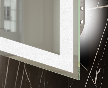 Vertical espelho com iluminação LED L01 para casa de banho #7
