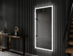 Vertical espelho com iluminação LED L01 para casa de banho #8