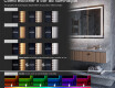 Vertical espelho com iluminação LED L11 para casa de banho #10