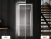 Vertical espelho com iluminação LED L11 para casa de banho #7