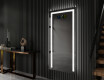 Vertical espelho com iluminação LED L11 para casa de banho #9