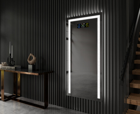 Vertical espelho com iluminação LED L11 para casa de banho #9