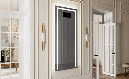 Vertical espelho com iluminação LED L11 para casa de banho