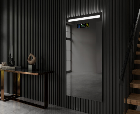 Vertical espelho com iluminação LED L12 para casa de banho #9