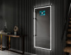 Vertical espelho com iluminação LED L49 para casa de banho