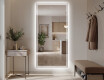 Vertical espelho com iluminação LED L57 para casa de banho
