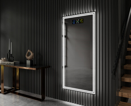 Vertical espelho com iluminação LED L57 para casa de banho #9