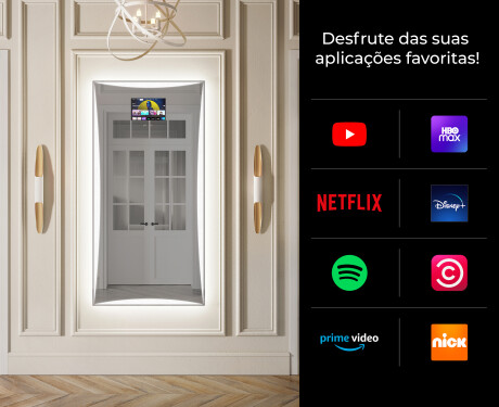 Vertical espelho com iluminação LED L77 para casa de banho #2