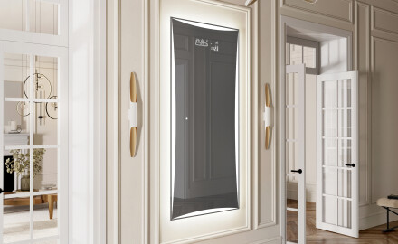 Vertical espelho com iluminação LED L77 para casa de banho