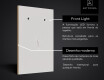 Vertical espelho com iluminação LED L02 para casa de banho #6