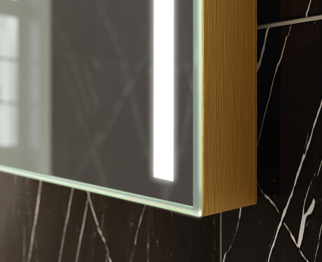 Vertical espelho com iluminação LED L02 para casa de banho #10