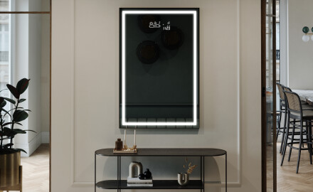 Vertical espelho com iluminação LED L15 para casa de banho