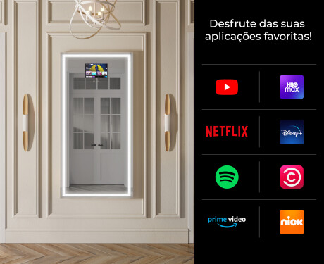 Vertical espelho com iluminação LED L49 para casa de banho #2