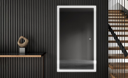 Vertical espelho com iluminação LED L57 para casa de banho