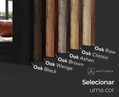 Vertical espelho com moldura em carvalho L224 #3
