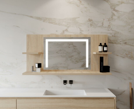 Espelho Com Iluminação E Prateleiras LED L11 #10