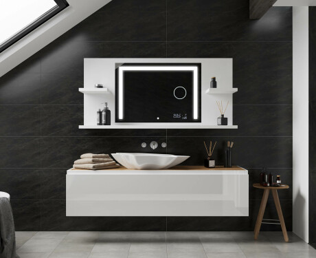 Espelho Com Iluminação E Prateleiras LED L11 #2