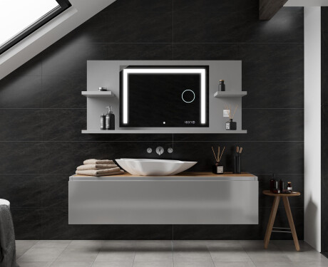 Espelho Com Iluminação E Prateleiras LED L11 #3