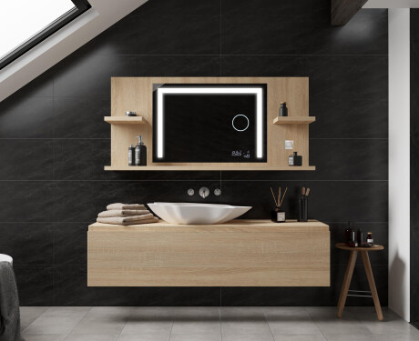 Espelho Com Iluminação E Prateleiras LED L11 #4