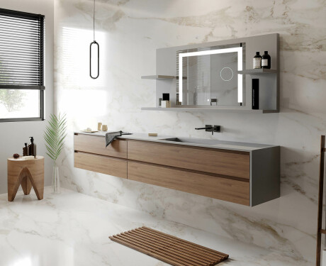 Espelho Com Iluminação E Prateleiras LED L11 #8