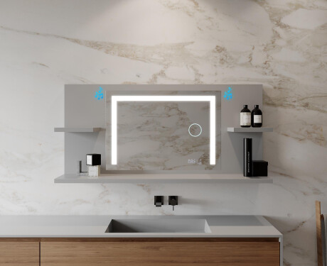 Espelho Com Iluminação E Prateleiras LED L11 #9