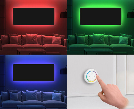 Arredondados parede espelho decorativo L171 #11