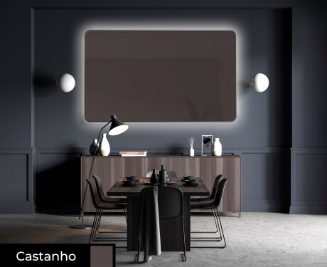 Arredondados parede espelho decorativo L171 #4