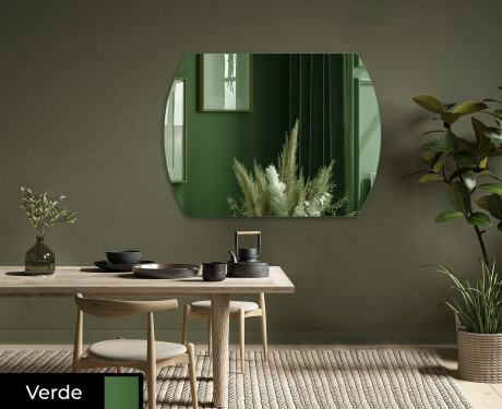 Arredondados parede espelho decorativo L177