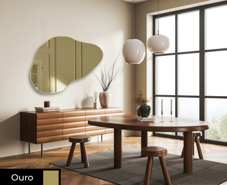 Irregular parede espelho decorativo L180 #8