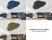 Irregular parede espelho decorativo L180 #10