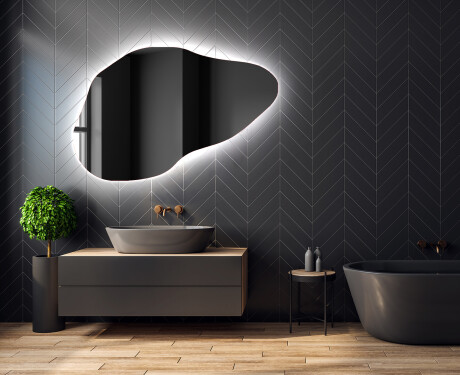 Espelho de Banheiro com LED em Formato Irregular P221 #2