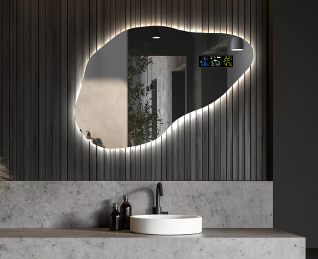 Espelho de Banheiro com LED em Formato Irregular P221 #6