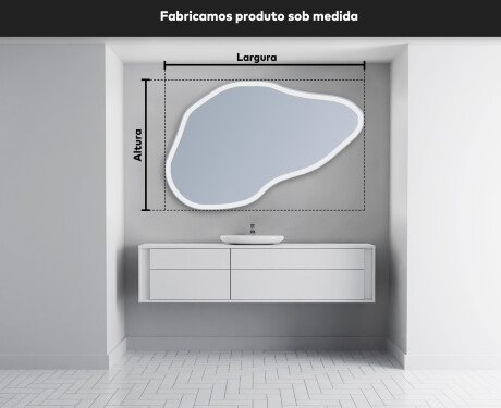 Espelho irregular de parede P222 #3